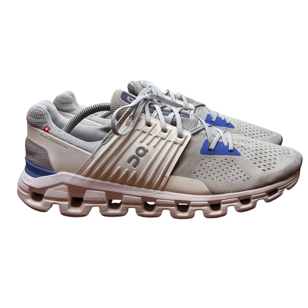 On Running Cloudswift Mens 12 Grey Blue Road Running Shoes 41.99004 Helion - Picture 6 of 11